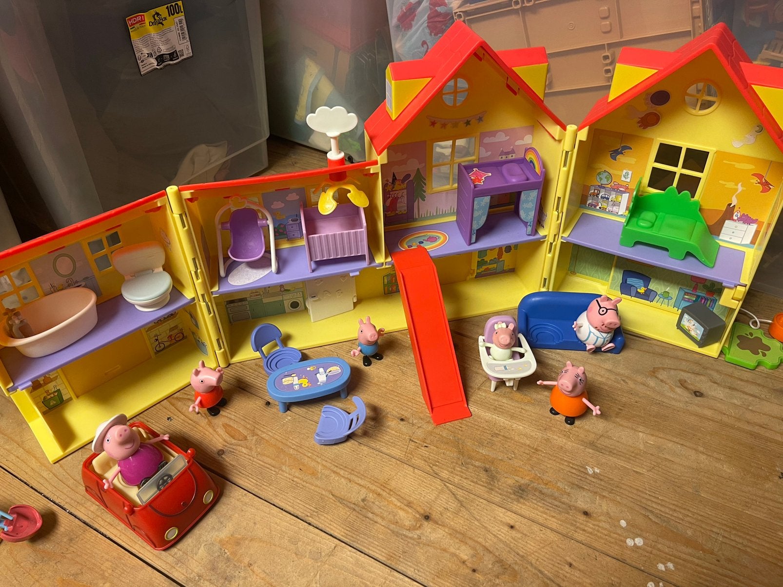 Peppa pig huis met baby Evie, Ophalen, Zo goed als nieuw