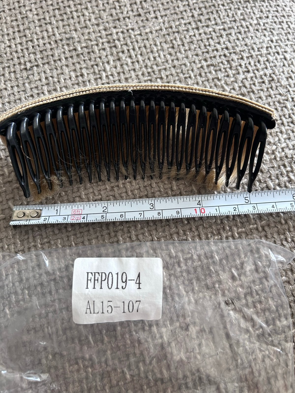 Haarstukje Pruik Blond FFP019-4 AL15-107 pony, Ophalen of Verzenden, Nieuw, Pruik of Haarverlenging