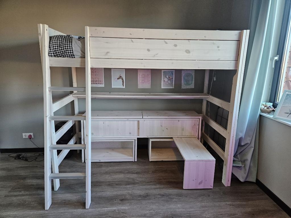 Multifuntionele hoogslaper van Lifetime als nieuw, Kinderen en Baby's, Kinderkamer | Stapelbedden en Hoogslapers, Ophalen, Zo goed als nieuw