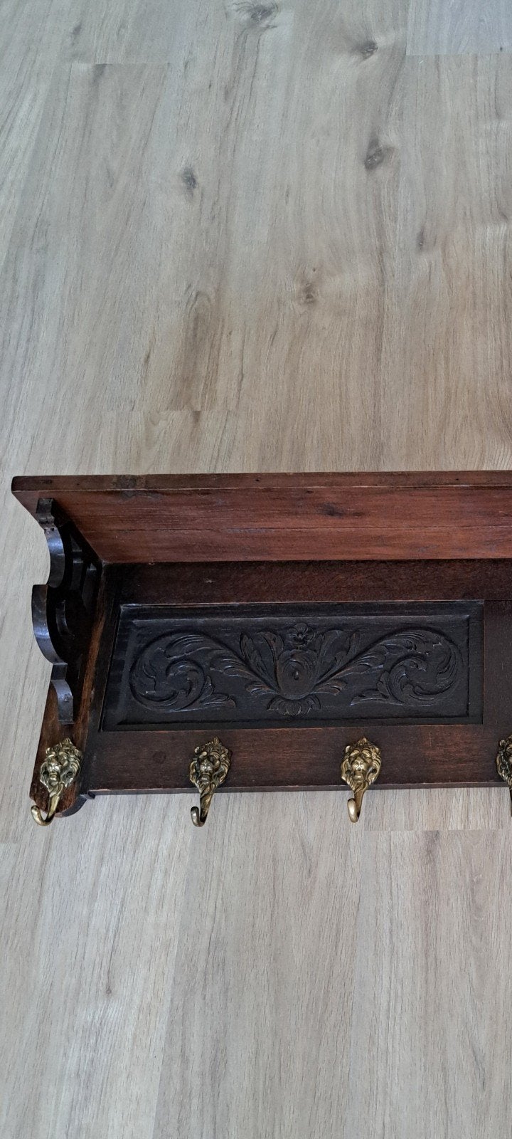 Aangeboden  oude eiken kapstok, Antiek en Kunst, Ophalen