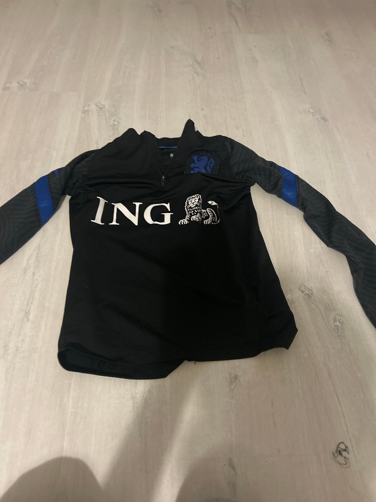 Zwart ING voetbalshirt maat M (137-147 cm), Ophalen of Verzenden, Gebruikt, Jongen of Meisje