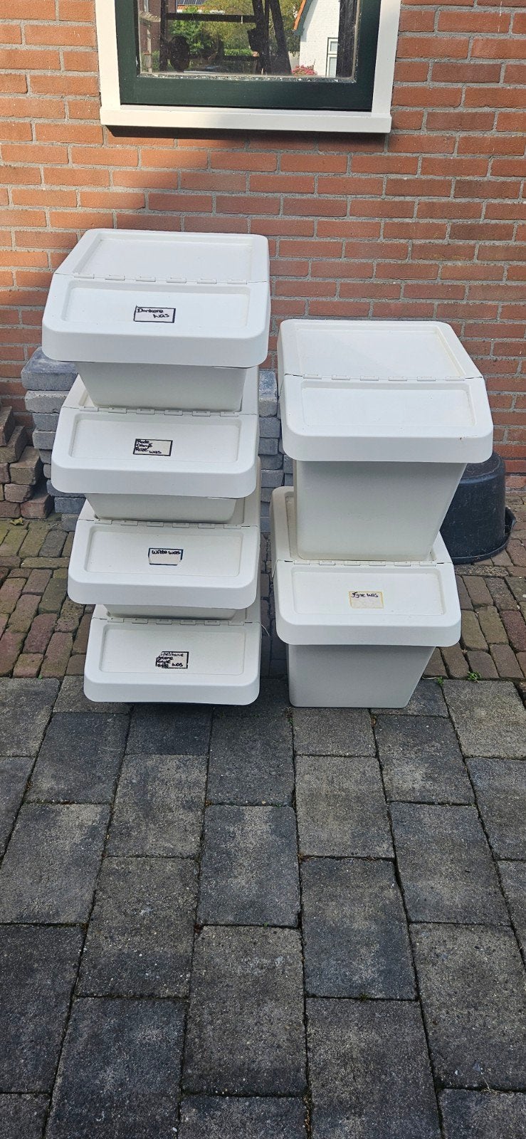IKEA Sortera sorteerbakken - 4x 37L, 2x 60L, Huis en Inrichting, Woonaccessoires | Prullenbakken, Ophalen, Gebruikt, Kunststof