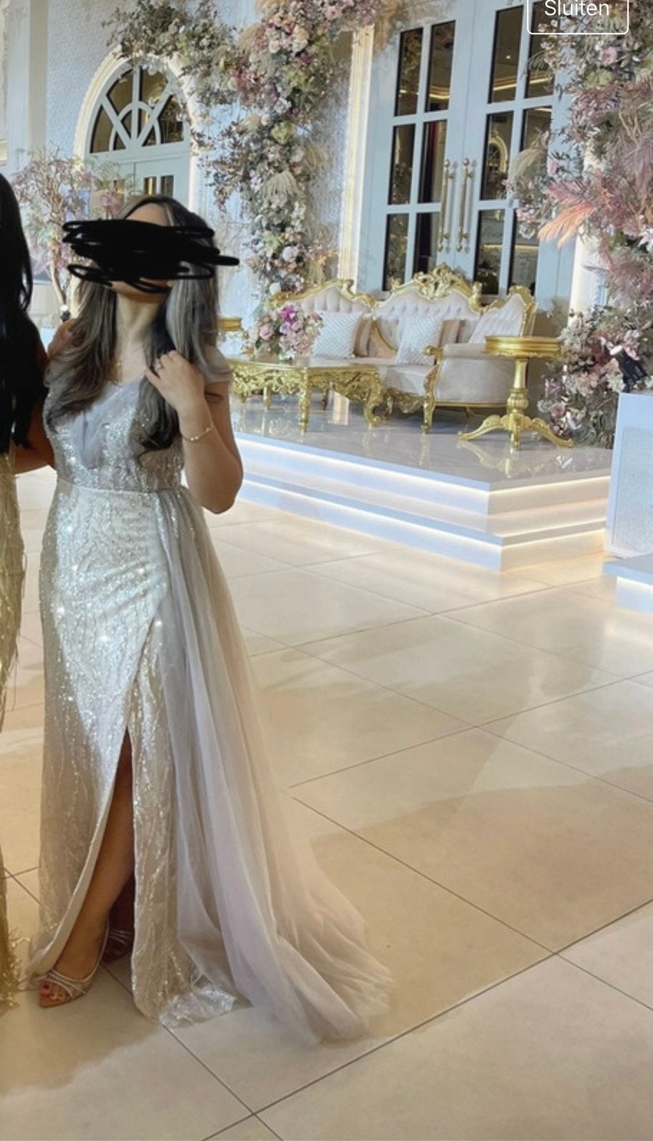 Galajurk abiye van Sima Couture, Ophalen of Verzenden, Zo goed als nieuw, Trouwjurk