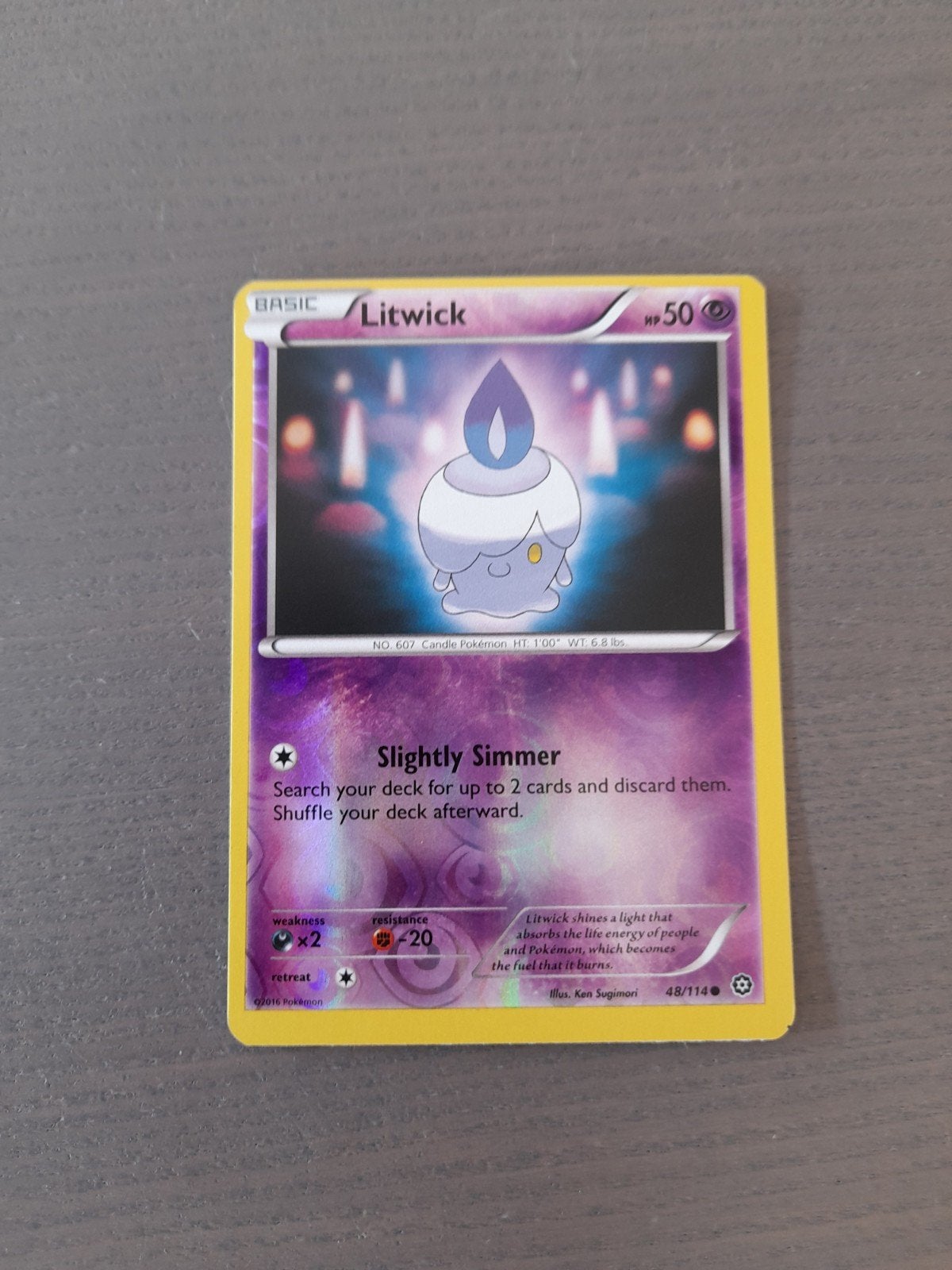 Steam siege 48/114 litwick reverse off centre inkt dot, Ophalen of Verzenden, Zo goed als nieuw, Losse kaart, Foil