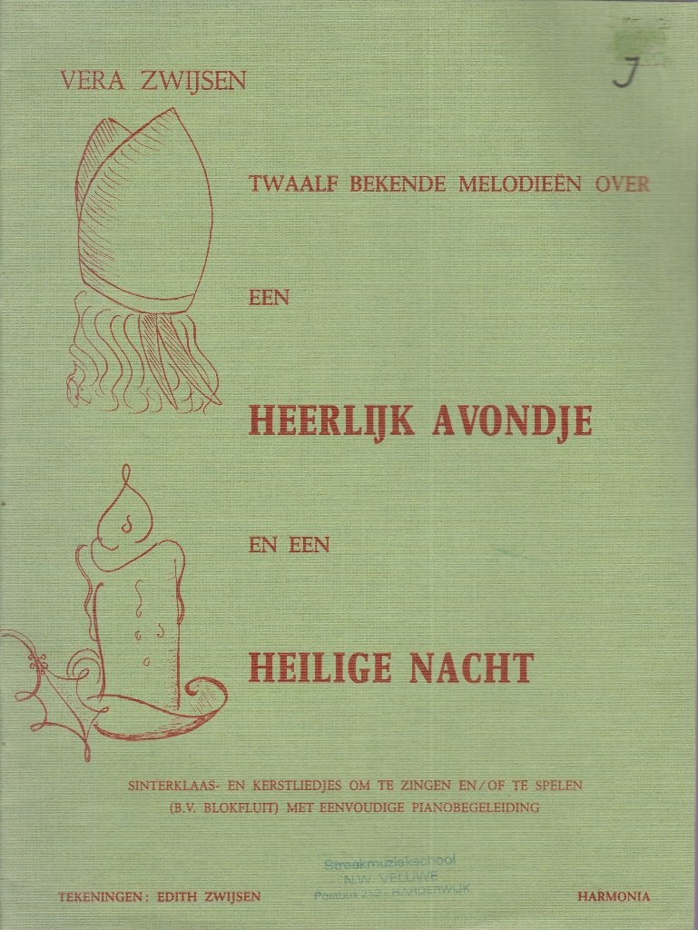 VERA ZWIJSEN - HEERLIJK AVONDJE en een HEILIGE NACHT, Gebruikt, Ophalen of Verzenden, Blokfluit, Artiest of Componist
