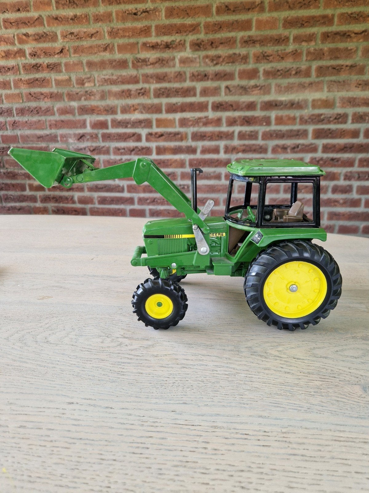 John deere met voorlader 1:16, Ophalen of Verzenden, Gebruikt, Tractor of Landbouw, Overige merken