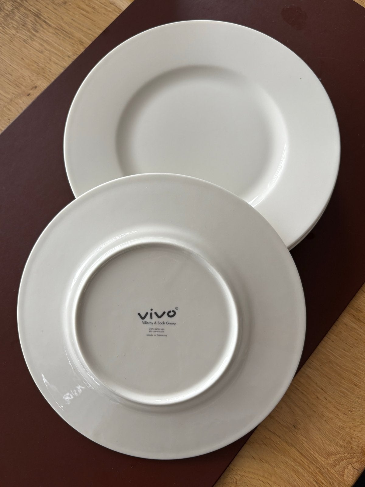 Vivo Villeroy & Boch Borden - Set van 6 21cm, Ophalen of Verzenden, Zo goed als nieuw, Bord(en), Effen