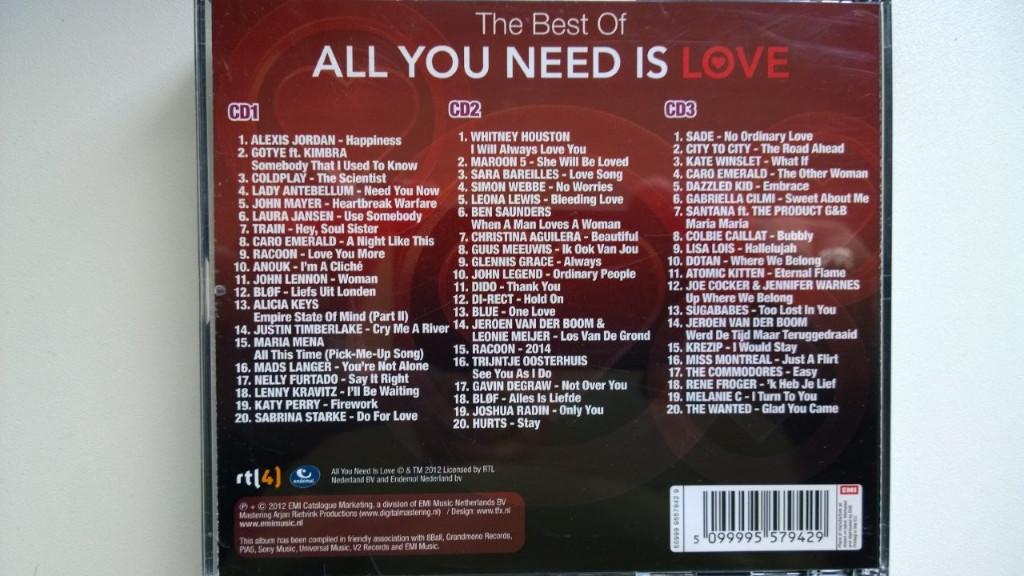 The Best Of All You Need Is Love (3 CD), Ophalen of Verzenden, Zo goed als nieuw, Pop