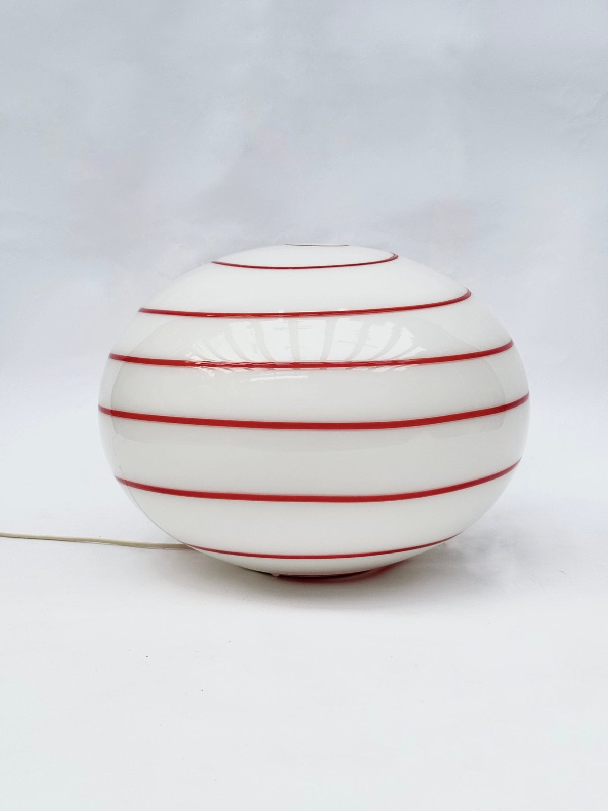 XXL Murano Ilu di Vetro Rood Wit Zebra Glazen Lamp, Huis en Inrichting, Lampen | Tafellampen, Met schakelaar, Ophalen of Verzenden