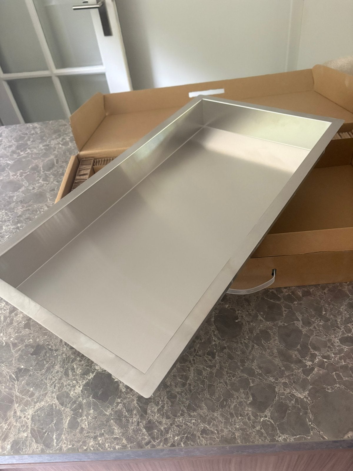 Inbouwnis RVS 30 x 60 x 7 cm NIEUW, Ophalen, Zo goed als nieuw, Rvs