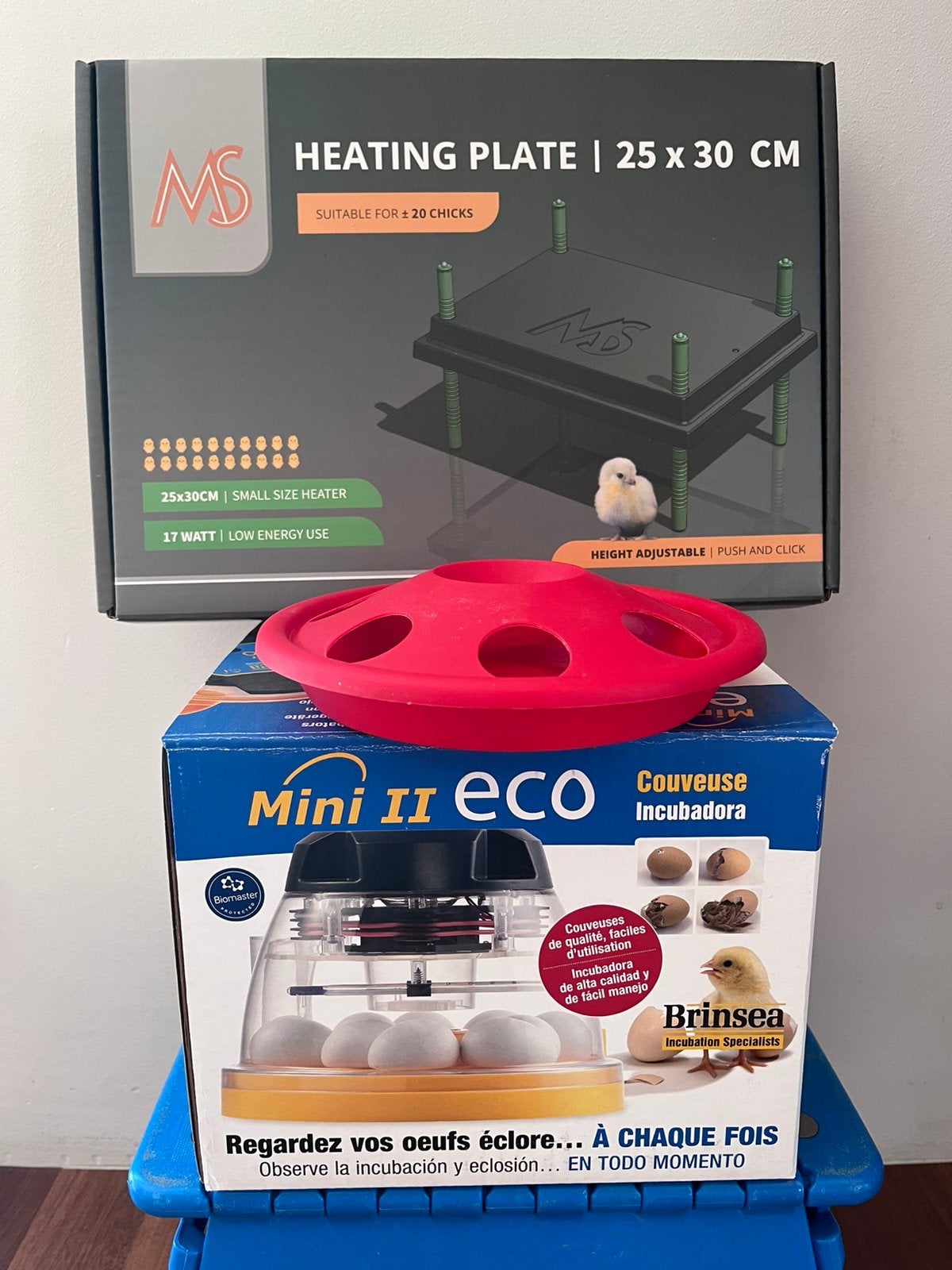 Broedmachine Brinsea mini, pakket met oa warmteplaat, Dieren en Toebehoren, Pluimvee | Toebehoren, Ophalen of Verzenden, Zo goed als nieuw