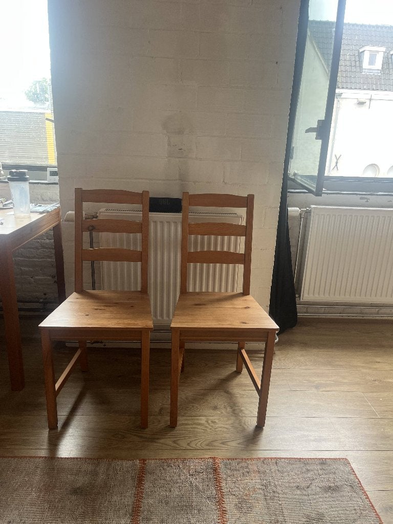 PINNTORP IKEA Chair, Ophalen, Twee, Bruin, Zo goed als nieuw
