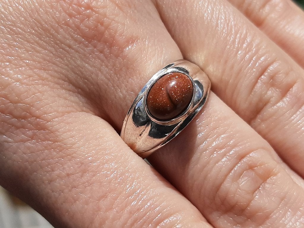 Vanoli 925 zilveren herenring met goudsteen maat 19,75, Sieraden, Tassen en Uiterlijk, Ringen, Daiva1973@hotmail.com, Vanoli, Bruin