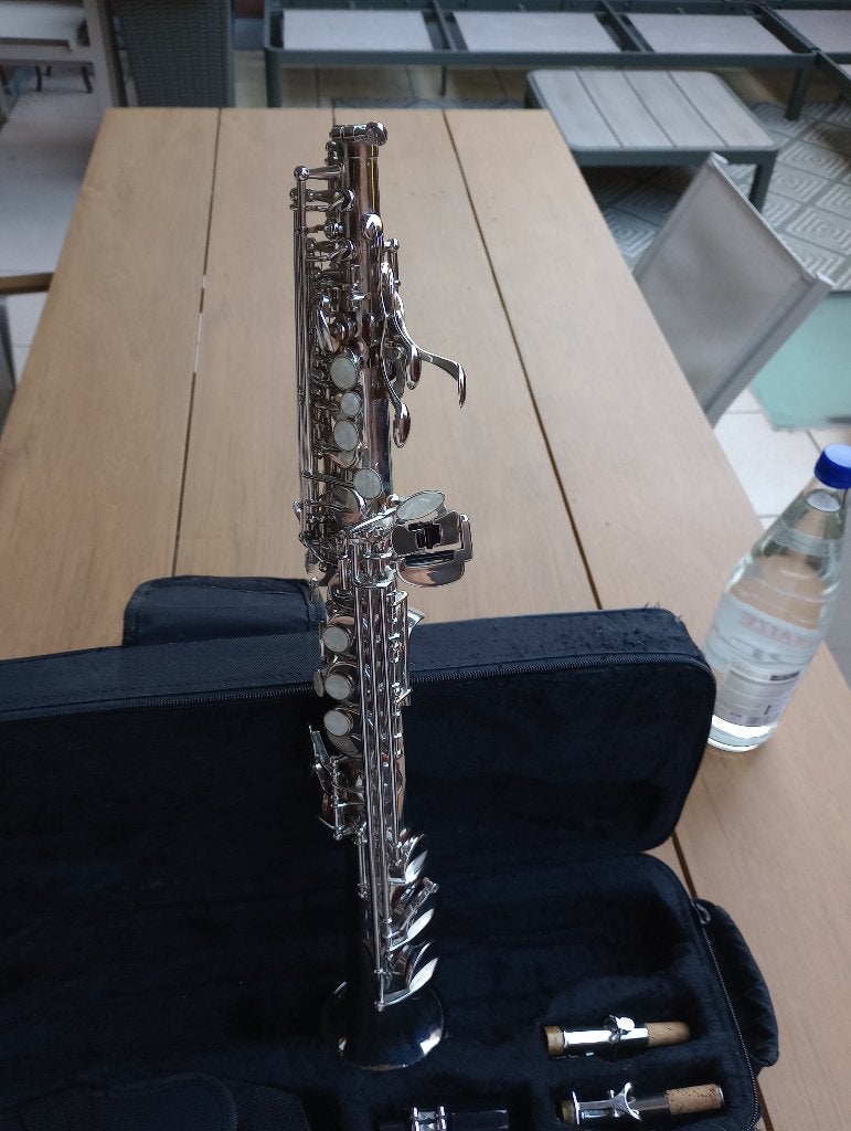 Saxofoon sopraan Venus SS512N, Muziek en Instrumenten, Ophalen of Verzenden, Zo goed als nieuw, Sopraan, Met koffer