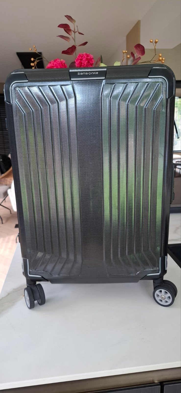 Samsonite Lite-Box spinner 55 cm Cabine Trolley Nieuwstaat, 50 tot 60 cm, Hard kunststof, Slot, Ophalen of Verzenden