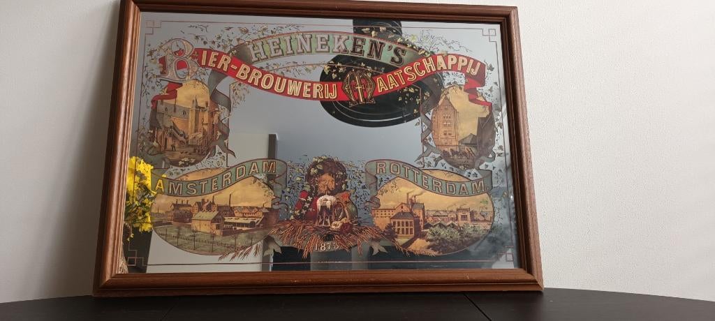 Barspiegel, Verzamelen, Ophalen of Verzenden, Zo goed als nieuw, Reclamebord