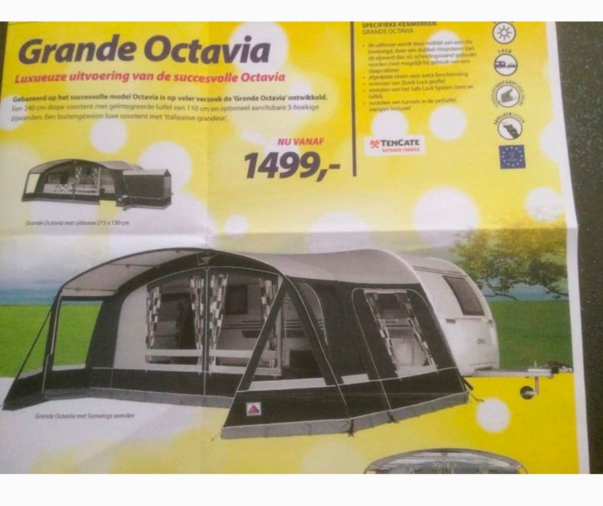 Grande Octavia voortent, Ophalen, Zo goed als nieuw