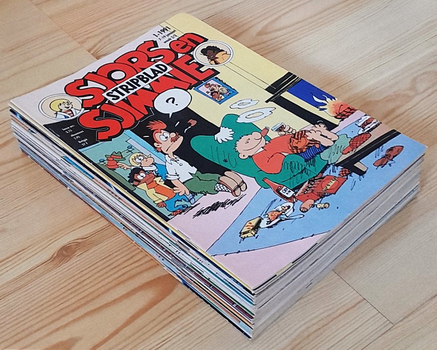 SJORS & SJIMMIE STRIPBLAD – jaargang 1991, Eén stripboek, Ophalen of Verzenden, Gelezen