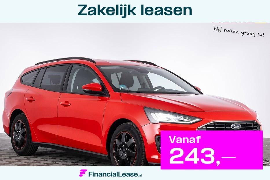 Ford Focus Wagon 1.0 EcoBoost Hybrid Connected ✅ 1e Eigena, 12 maanden, Gebruikt, Zwart, Origineel Nederlands