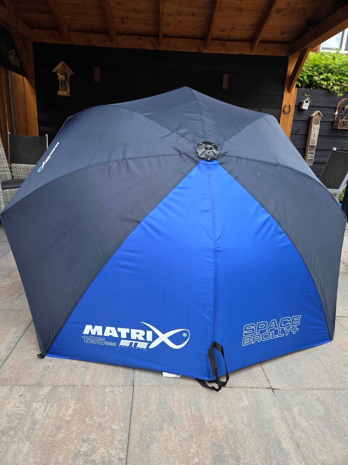 Matrix Space Brolly+ 125 cm visparaplu voor regen en zon, Ophalen of Verzenden, Gebruikt, Overige typen