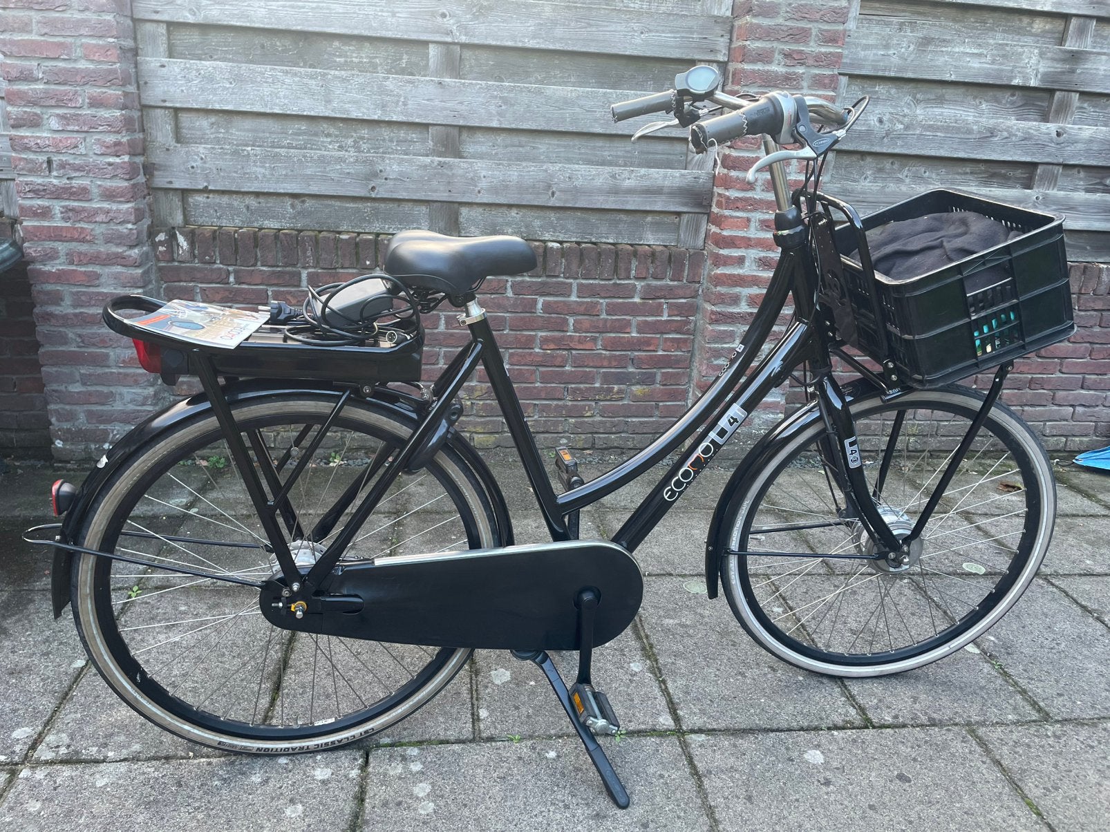 Elektrische Cortina U4 Transport/scholier 57cm 8V- accu 60km, Zo goed als nieuw, 50 km per accu of meer, 55 tot 59 cm, Ophalen