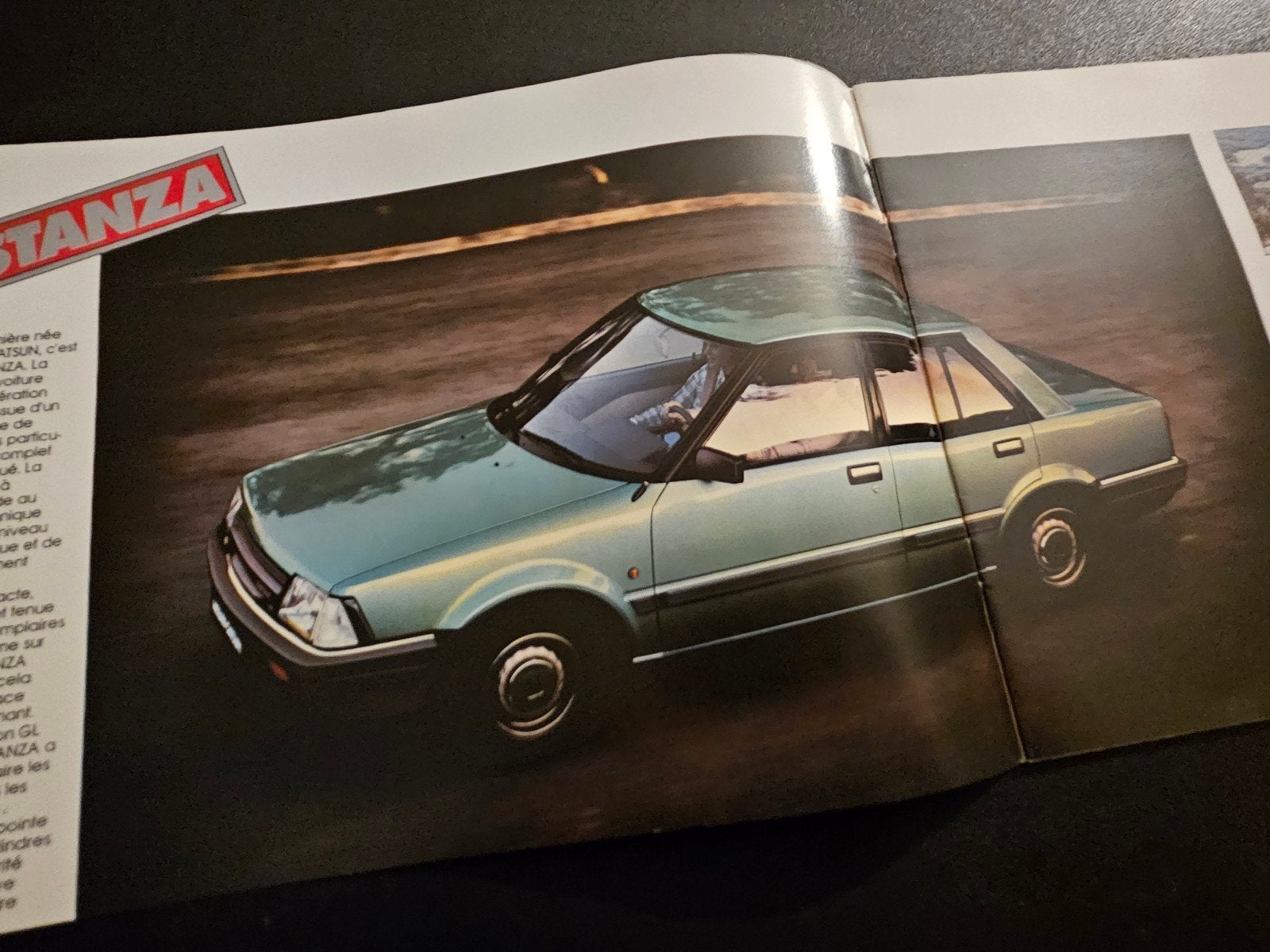 Brochure Datsun Stanza, Ophalen of Verzenden, Zo goed als nieuw, Overige merken