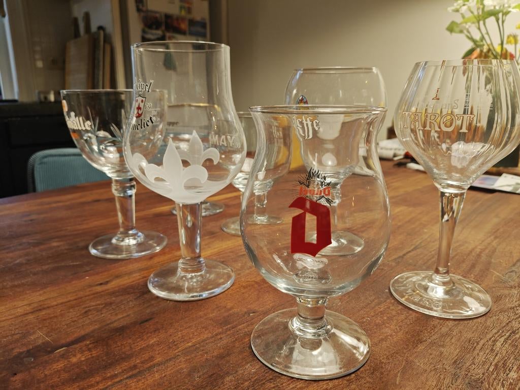 Bierglazen - Diverse merken, Antiek en Kunst, Antiek | Glas en Kristal, Ophalen