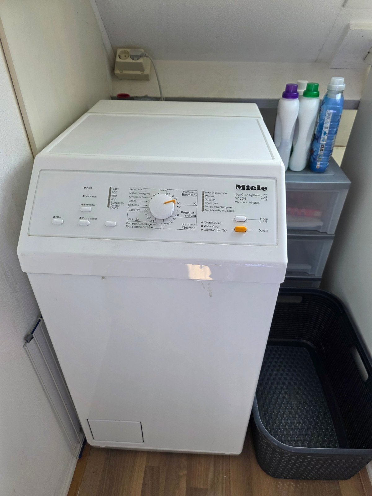 Miele W 604 SoftCare System Bovenlader Wasmachine, Witgoed en Apparatuur, Ophalen, Gebruikt, Bovenlader, Kort programma