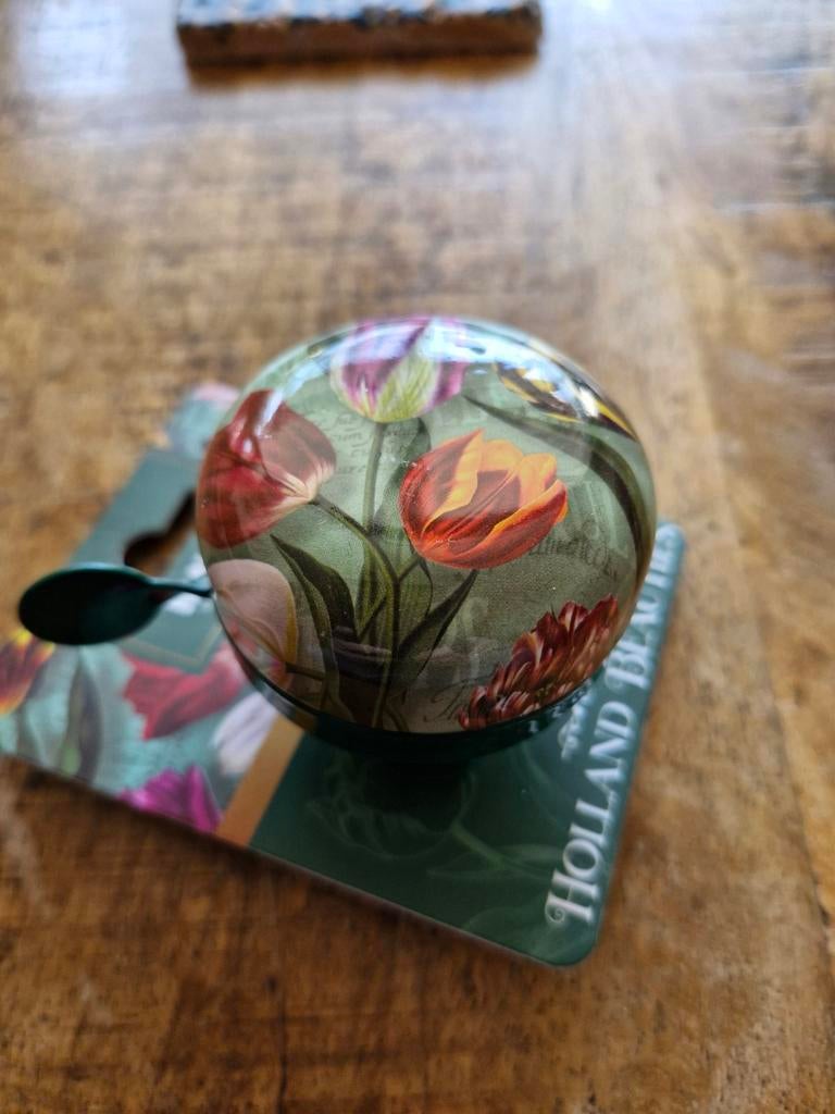 Fietsbel met bloemenprint Nieuw, Ophalen of Verzenden