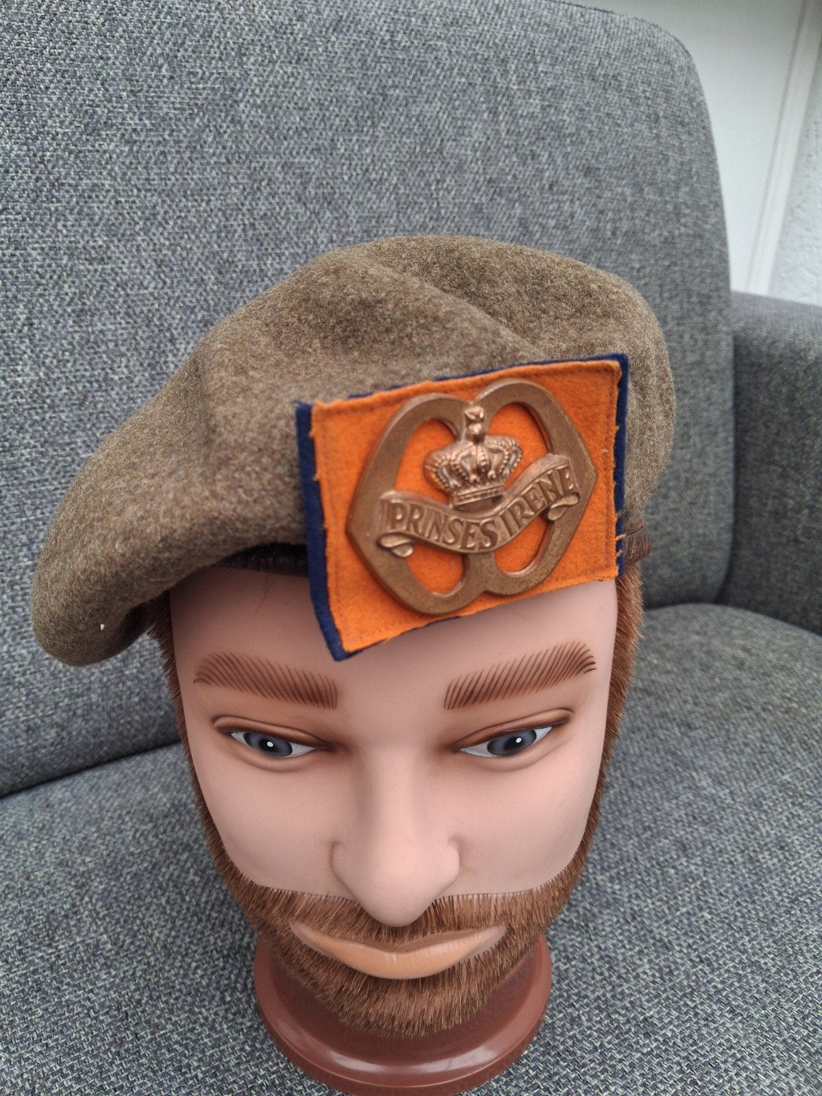 Baret Prinses irene brigade.jaren 50., Verzamelen, Ophalen of Verzenden, Landmacht, Nederland, Embleem of Badge