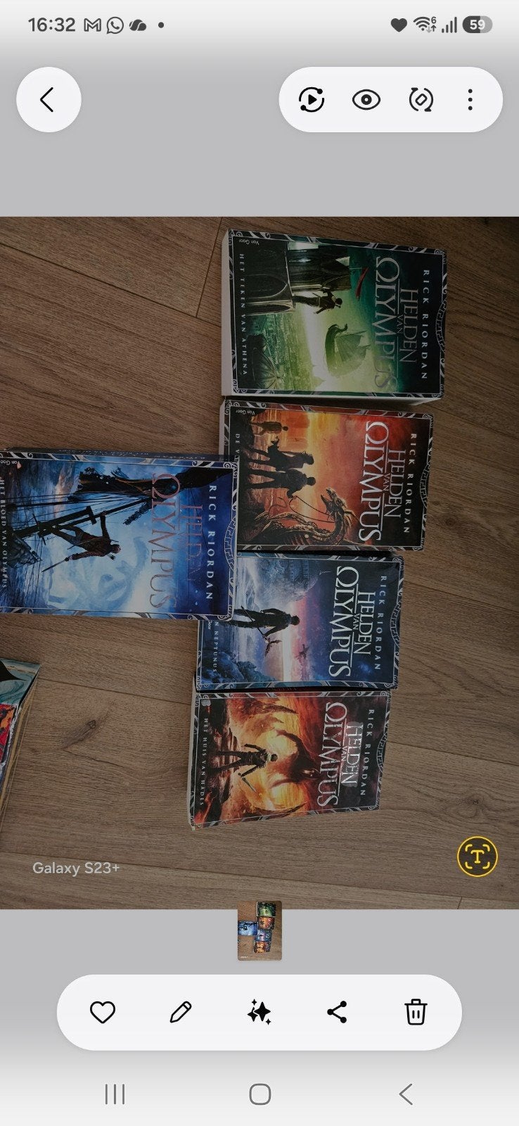 Rick Riordan - Helden van Olympus serie (5 boeken), Ophalen of Verzenden, Gelezen, Rick Riordan