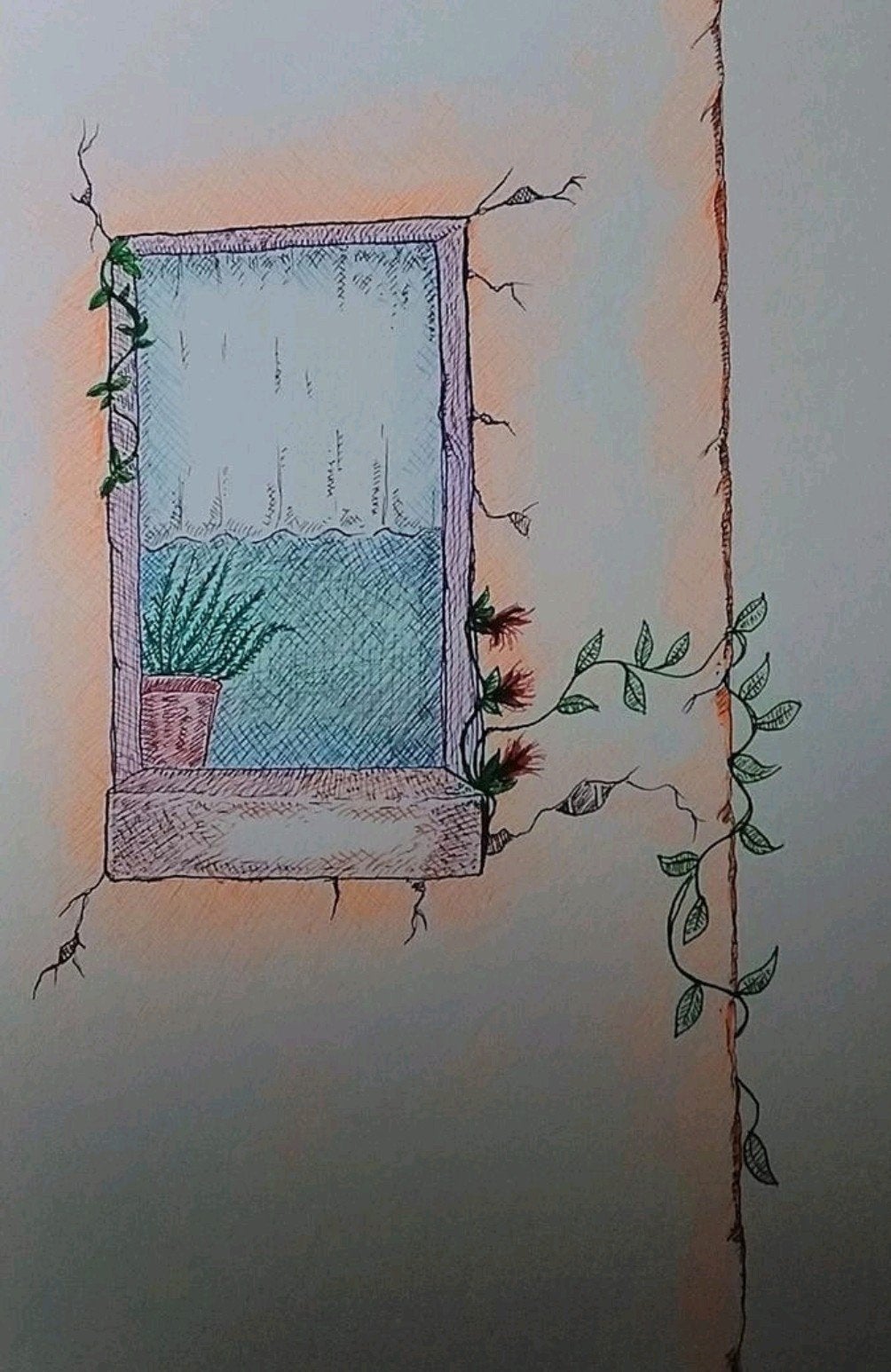 Handgemaakte illustratie van Remko Kaye, Ophalen of Verzenden, Tekening, Pentekening, Handgemaakt