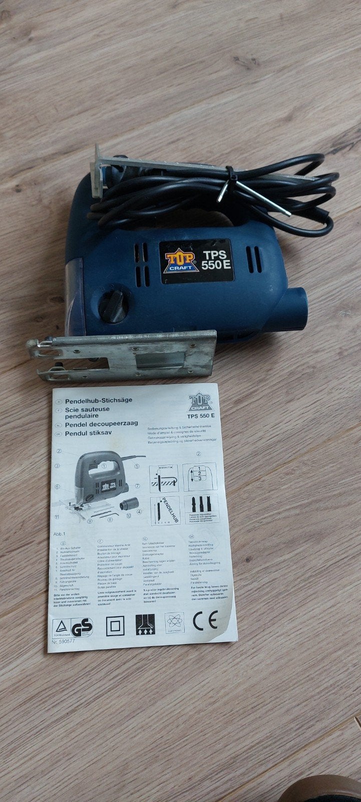 Topcraft TPS 550 E Pendel decoupeerzaag, Doe-het-zelf en Verbouw, Gereedschap | Zaagmachines, Ophalen, Topcraft, Decoupeerzaag