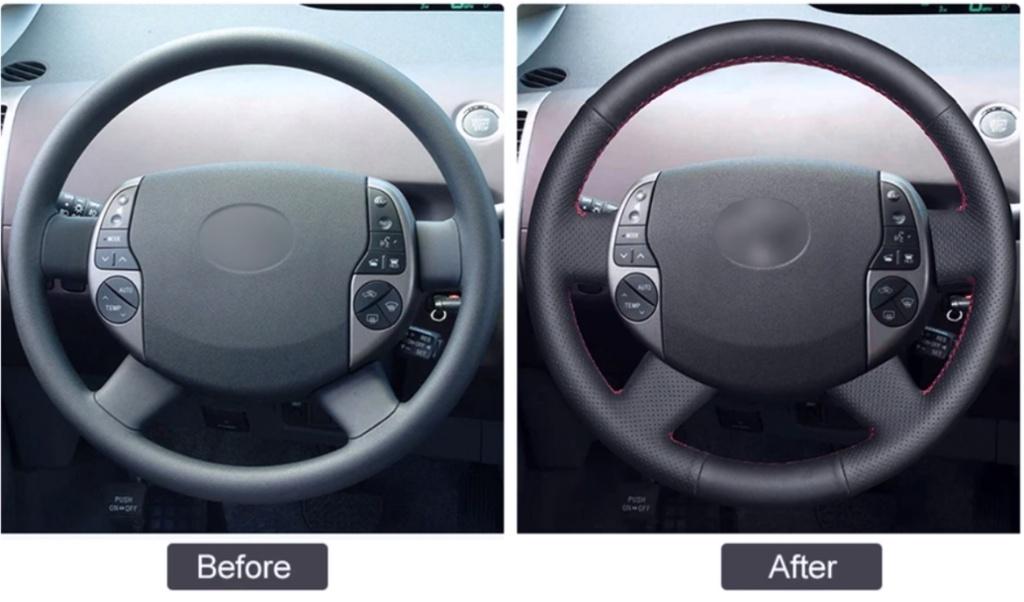 Lederen stuurwielhoes voor Toyota Prius 20(XW20) 2004 2005, Ophalen of Verzenden, Nieuw