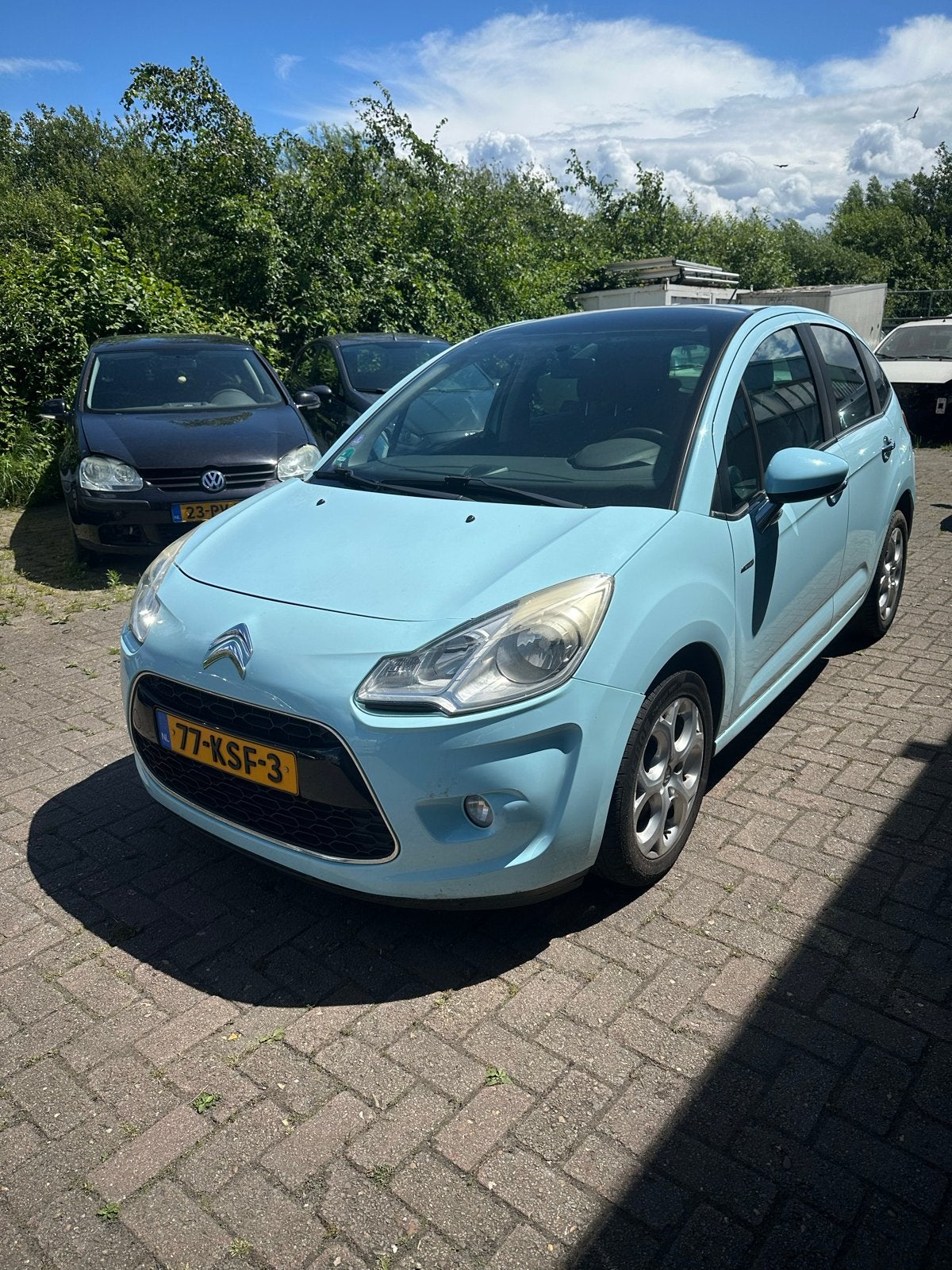 Citroën C3 1.6 VTI 88KW 2010 Blauw in onderdelen, Gebruikt, Citroën, Voor, Ophalen of Verzenden