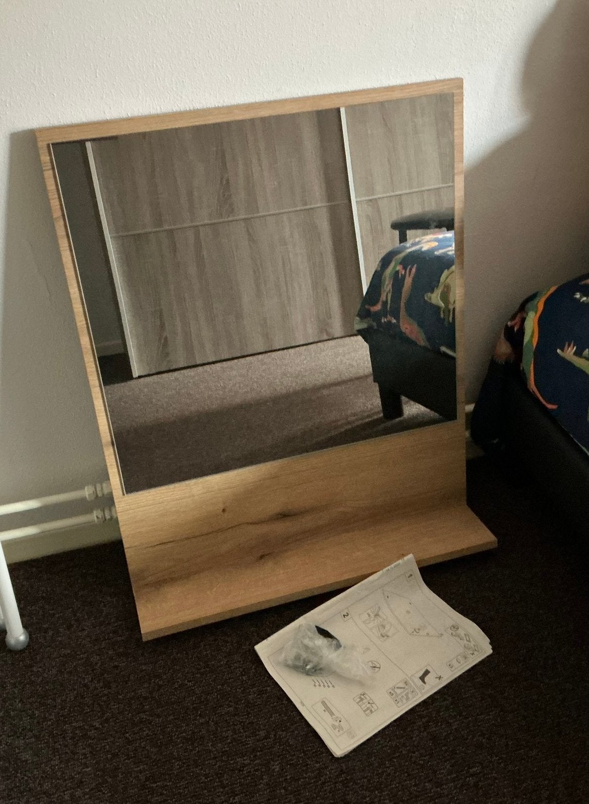 Te koop nieuwe badkamerspiegel met plankje, Ophalen, Minder dan 50 cm, Zo goed als nieuw, Minder dan 100 cm