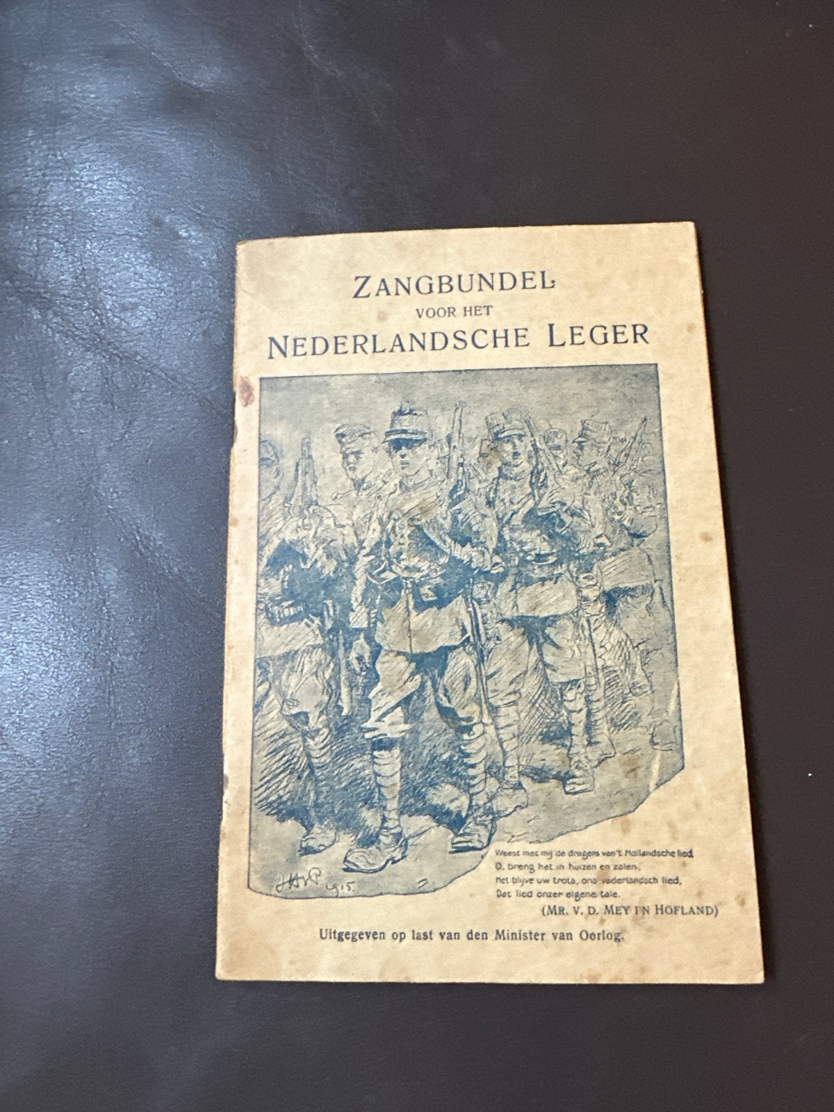 Zangbundel voor het Nederlandse Leger (voor 1940), Ophalen of Verzenden, Voor 1940, Gelezen, Landmacht