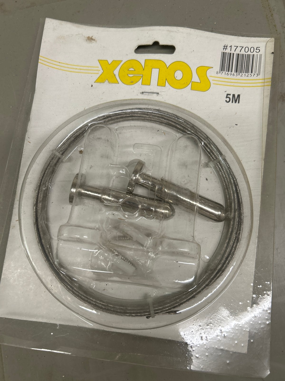 Xenos ophangkabel met bevestigingsmateriaal 5M, Doe-het-zelf en Verbouw, Ophalen, Nieuw, 250 mm of meer, Overige typen