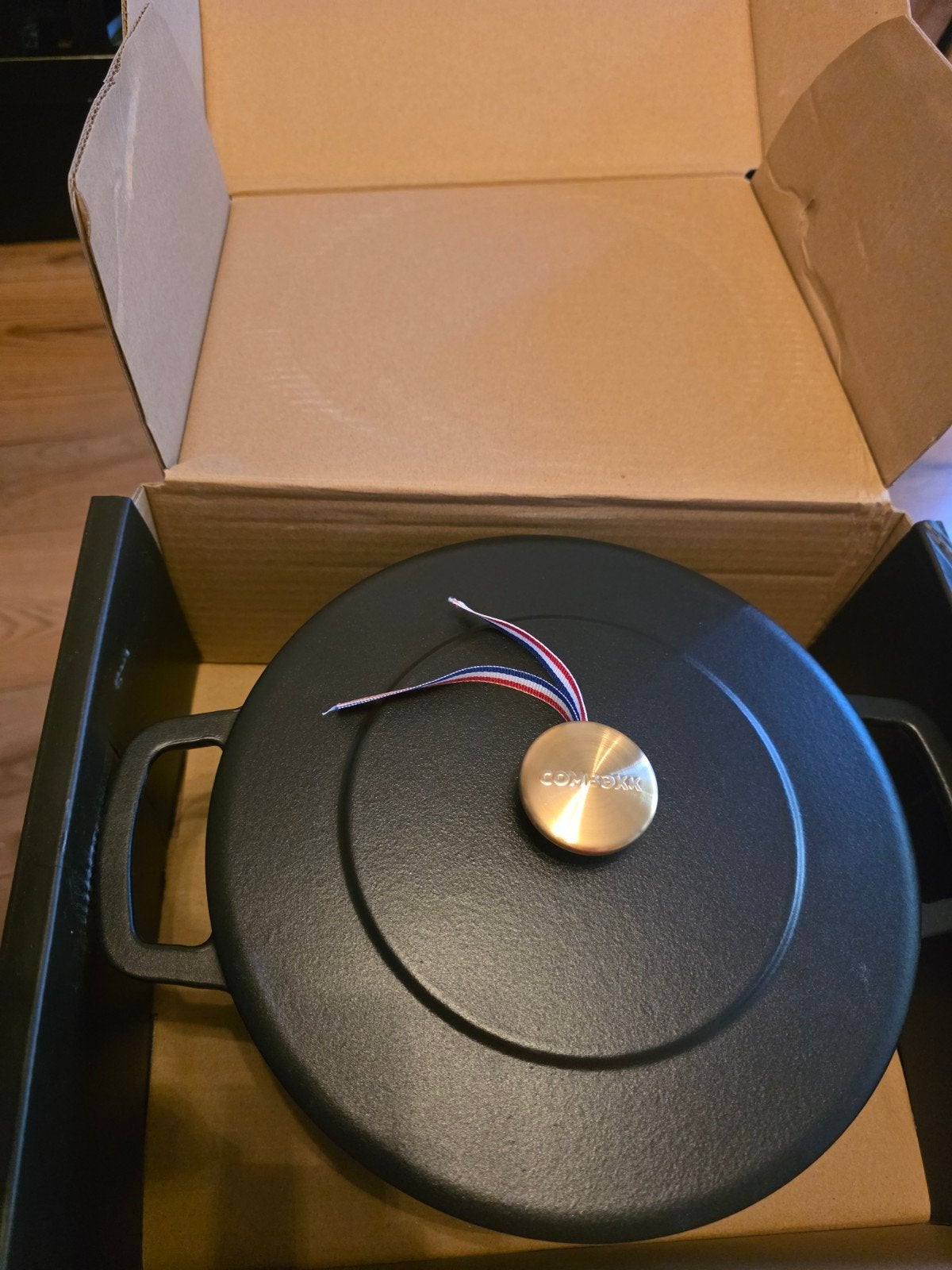Nieuwe inductie braadpan in doos - COMBEKK Dutch Oven, Huis en Inrichting, Ophalen, Nieuw, Overige merken, Braadpan