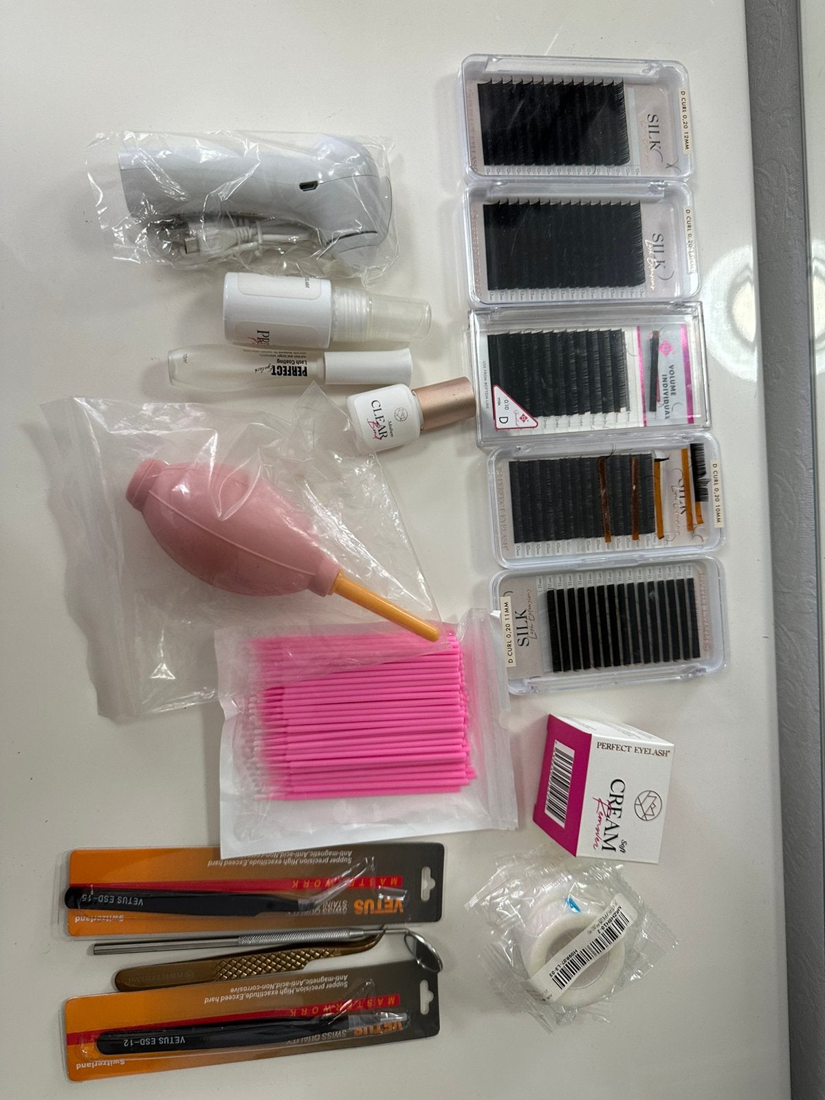 Lash extensions starter kit, Ophalen of Verzenden, Zo goed als nieuw, Zwart, Ogen