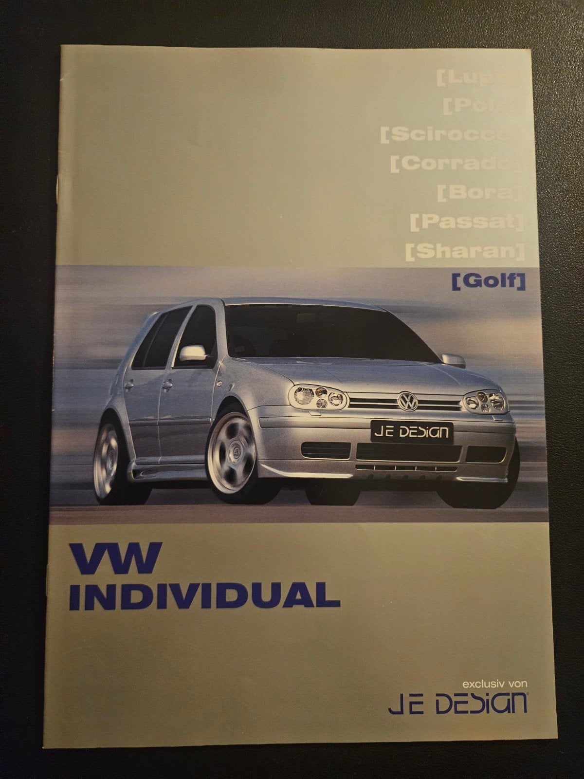 Brochure Volkswagen Individual JE Design 2001, Boeken, Ophalen of Verzenden, Zo goed als nieuw, Volkswagen