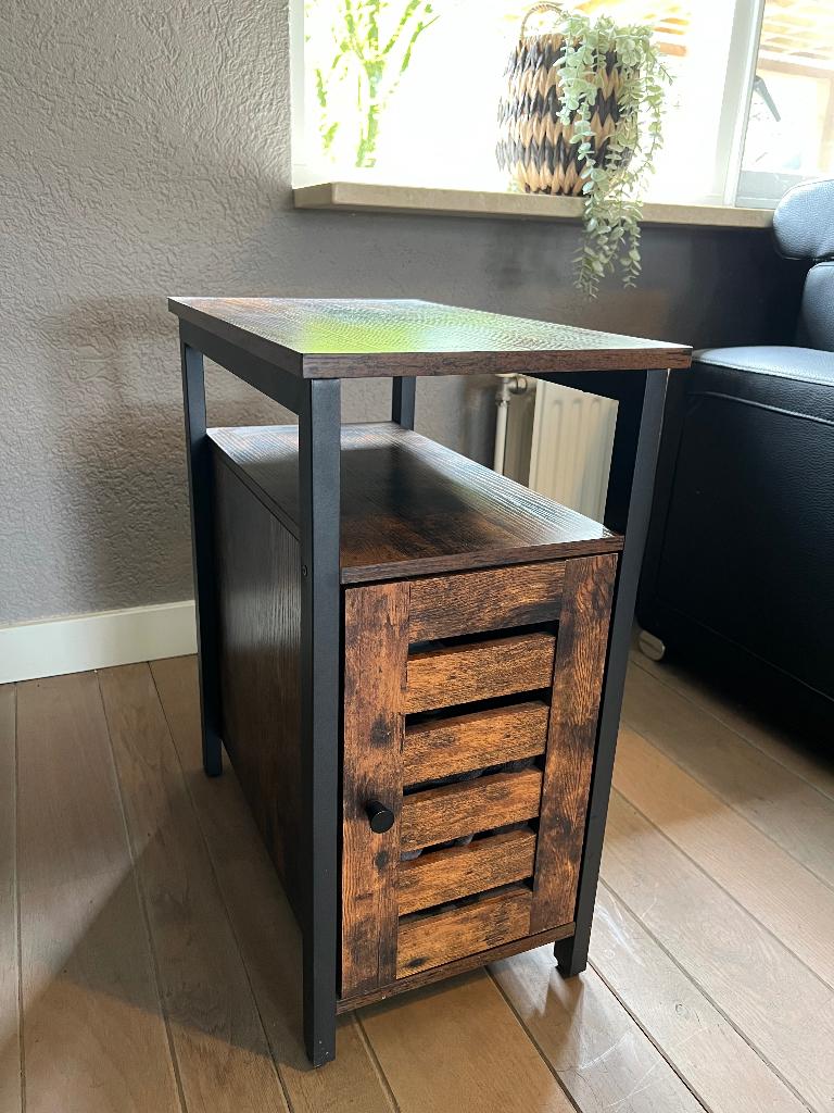 Bijzet tafeltje, Huis en Inrichting, Minder dan 55 cm, Vierkant, Zo goed als nieuw, Hout