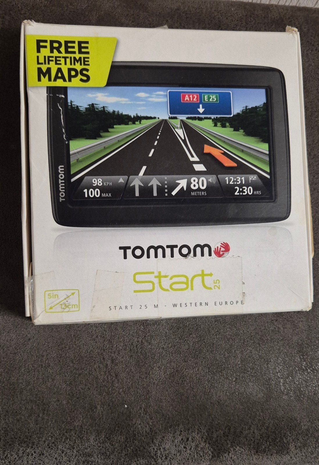 TomTom Start 25 M Western Europe Navigatiesysteem, Ophalen of Verzenden, Zo goed als nieuw