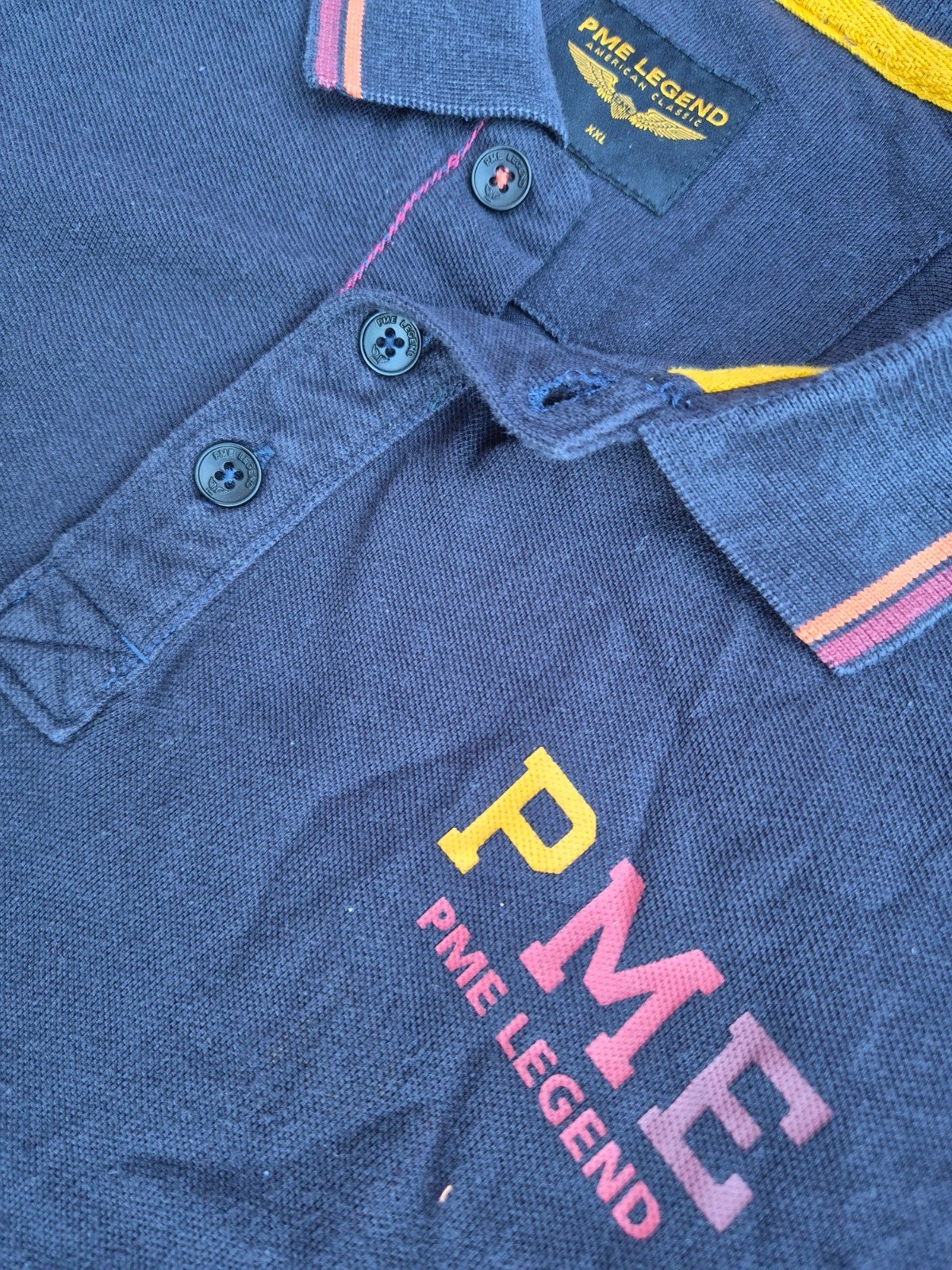 Pme Legend Pall Mall polo shirt Donkerblauw maat XXL, Blauw, ., Shirt, Ophalen of Verzenden