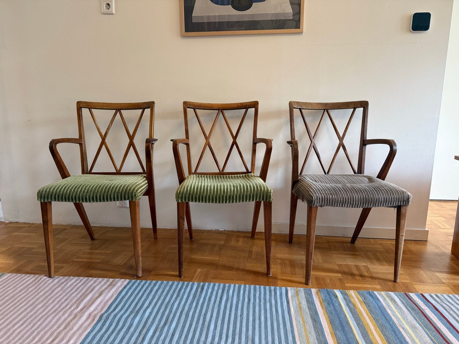 Vintage armstoelen A.A. Patijn – Zijlstra Joure – jaren 50, Ophalen