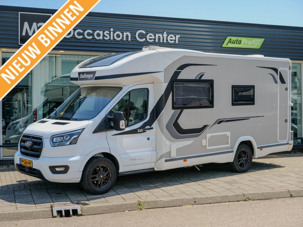 Challenger 260 Graphite Premium FACE 2 FACE BLACK EDITION!, Caravans en Kamperen, Automaat, Ringverwarming, Ford, 6 tot 7 meter
