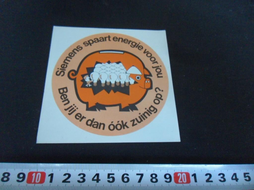 stickers SIEMENS spaart energie voor jou, Verzamelen, Stickers, Ophalen, Zo goed als nieuw