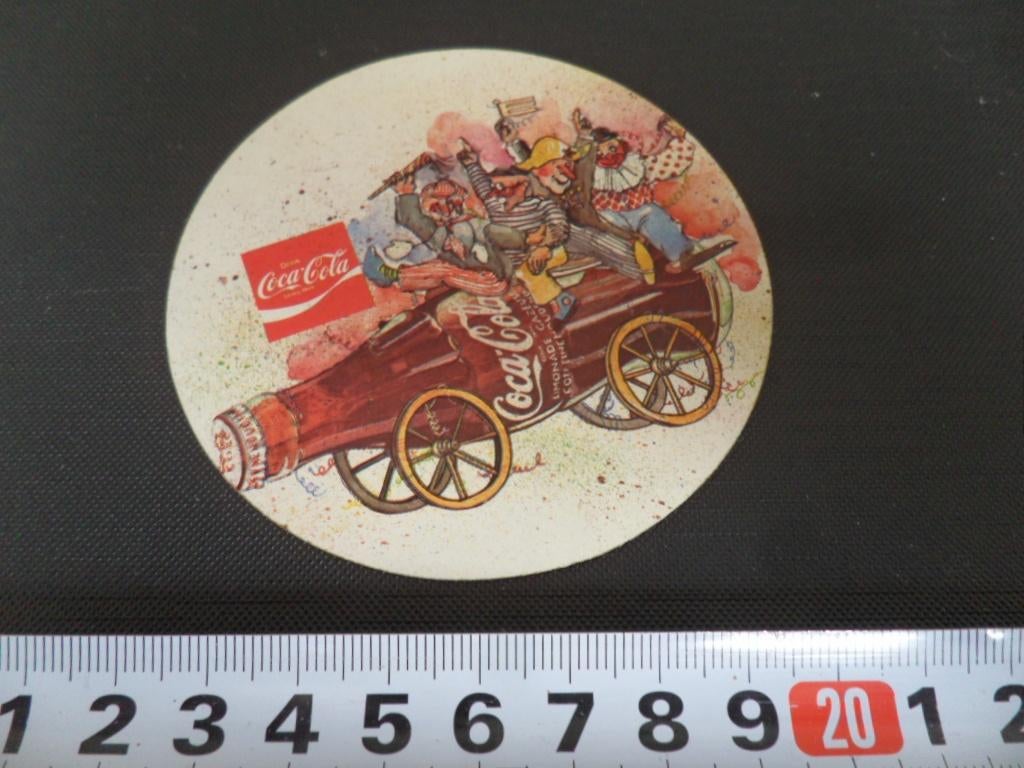 sticker frisdrank COCA COLA flesje carnaval, Ophalen, Zo goed als nieuw
