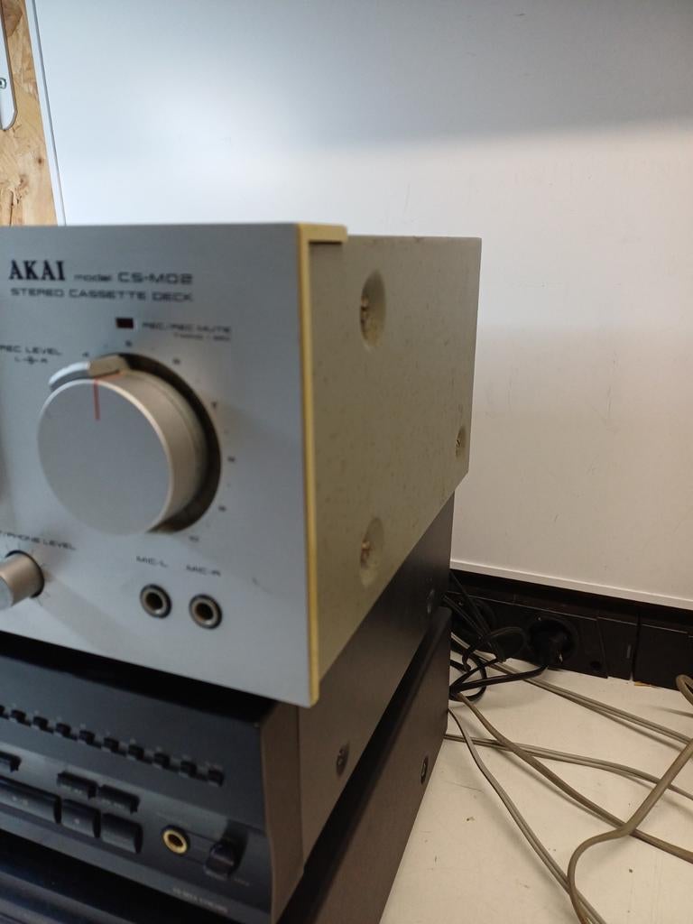 Akai CS-M02 Stereo Cassettedeck met Sendust kop en Dolby, Audio, Tv en Foto, Cassettedecks, Ophalen of Verzenden