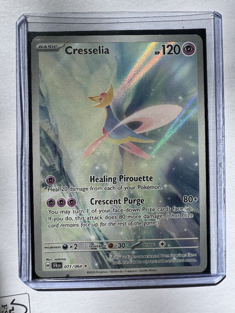 Cresselia #71 Pokemon Shrouded Fable, Ophalen of Verzenden, Zo goed als nieuw, Speelkaart(en)